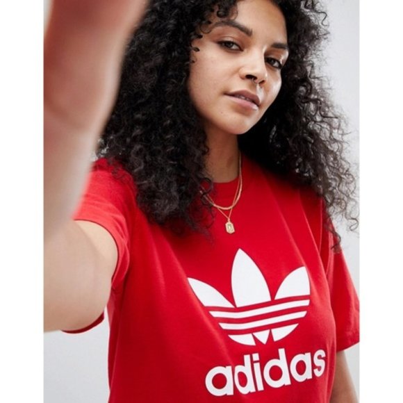 adidas Tops - ❤️ New adidas originals red adicolor t-shirt L